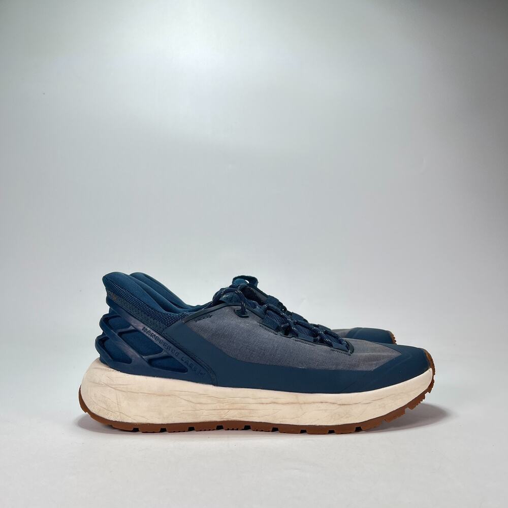 Kizik Wasatch Navy Blue White Hands Free Shoes Slip On Sneakers Men's Size 8.5